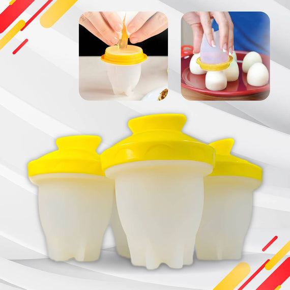Moldes en silicona para cocinar huevos sin cáscara Set x4 - Eggciters