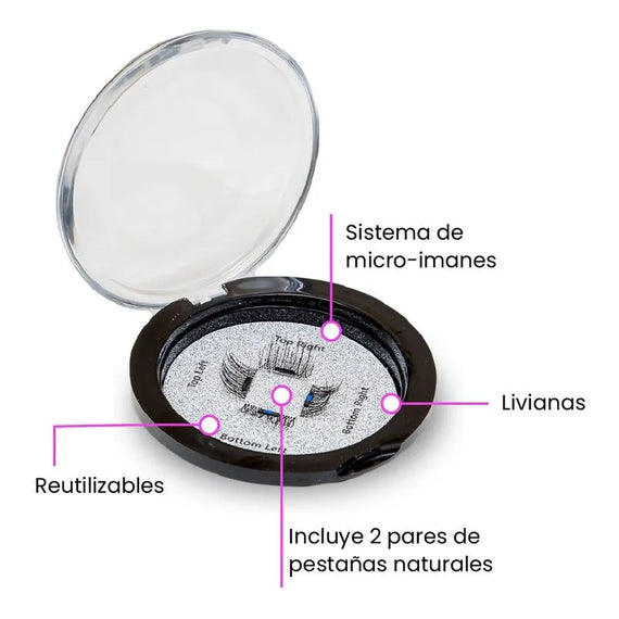 Pestañas magnéticas reutilizables Lash Magnetics naturales