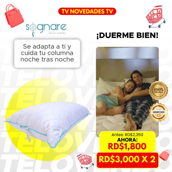 Almohadas Sognare para mejorar el sueño y mantener la postura correcta