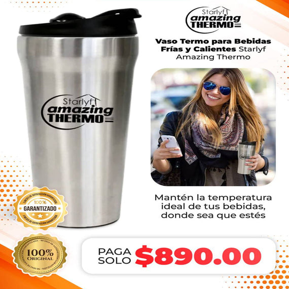 Starlyf Amazing Thermo – Vaso Termo para Bebidas Frías y Calientes