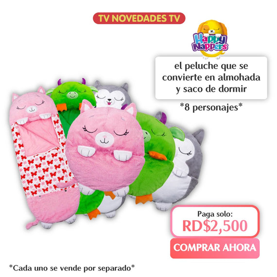Saco de dormir para niños y divertido peluche original - Happy Nappers