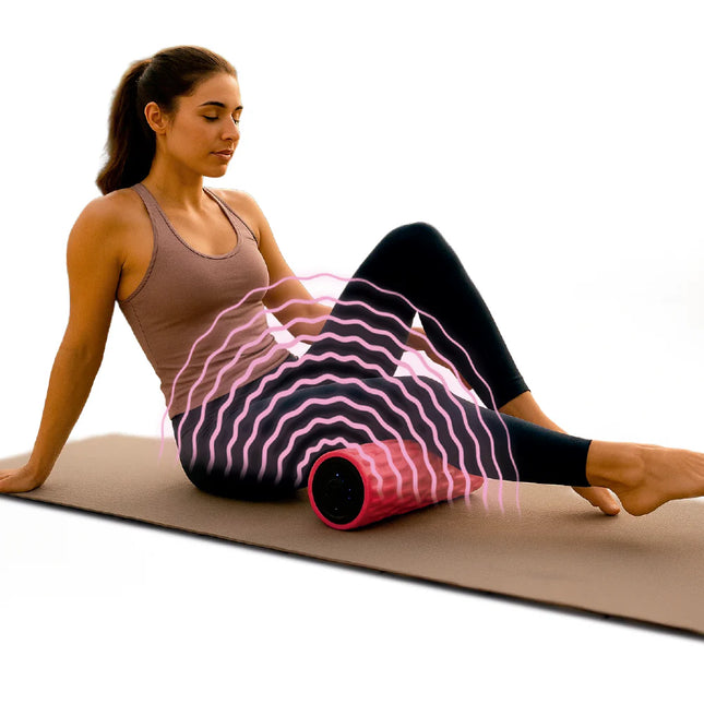 Rodillo masajeador vibratorio recargable de recuperación muscular profunda - EZ Silver Roller