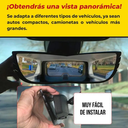 Espejo Retrovisor Panorámico de 160° De Amplitud - Angel View