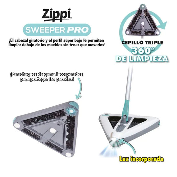 Zippi Sweeper - Barredora inalámbrica recargable
