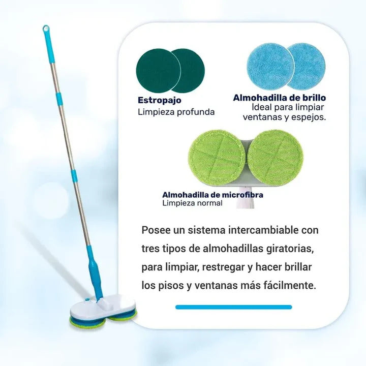 Trapeador vibratorio y giratorio - Hurricane Floating Mop