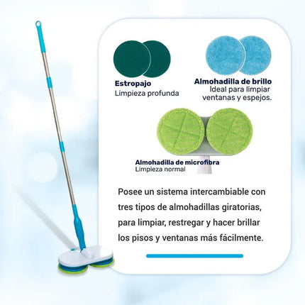 Trapeador vibratorio y giratorio - Hurricane Floating Mop