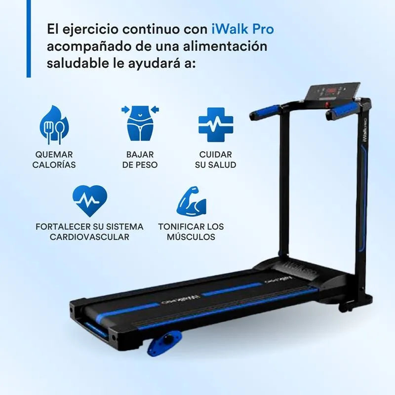 Caminadora y trotadora plegable y portátil con sensores inteligentes - iWalk Pro