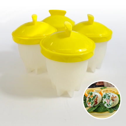 Moldes en silicona para cocinar huevos sin cáscara Set X x 4- Eggciters