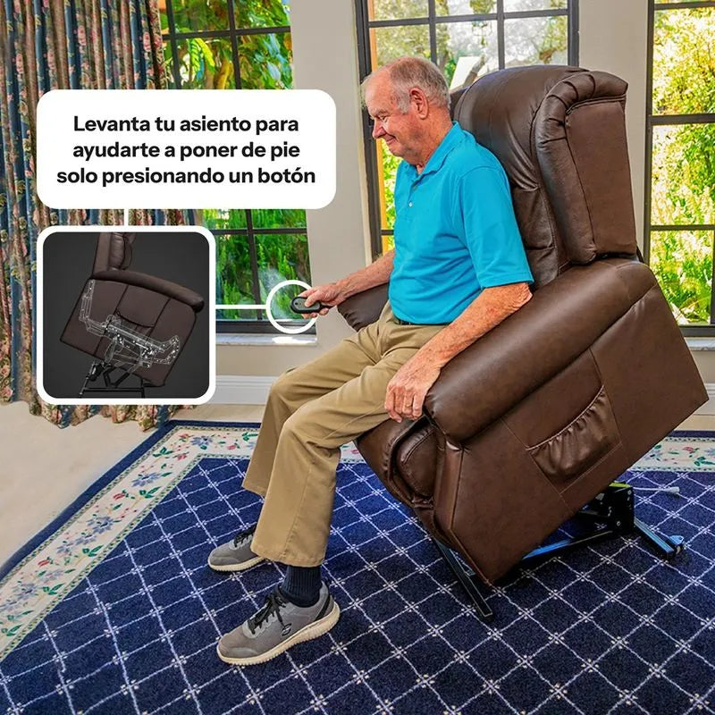 Sillón elevador, masajeador y reclinable - Stand up seat Deluxe