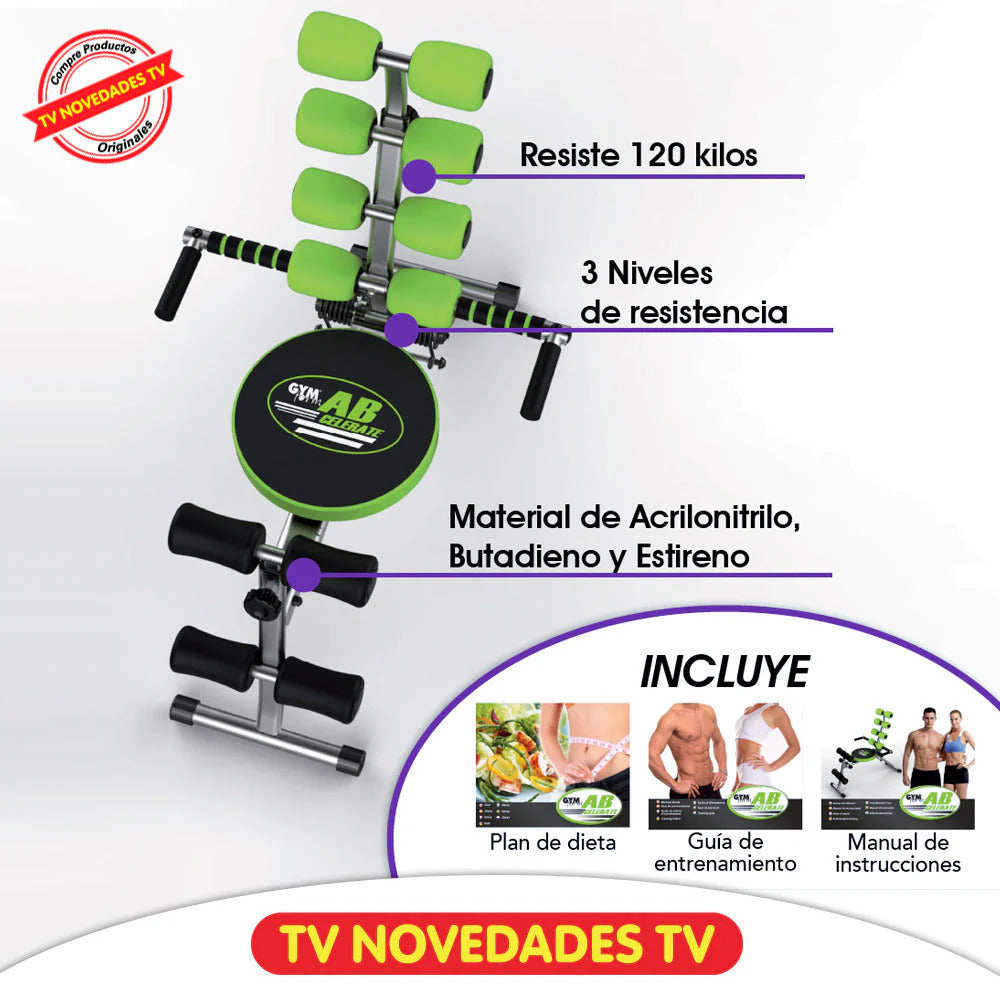 ¡Máquina Multifuncional Para Abdominales GYM FORM AB CELERATE!