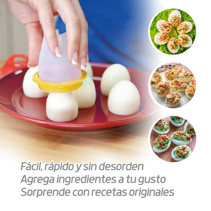 Moldes en silicona para cocinar huevos sin cáscara Set X x 4- Eggciters