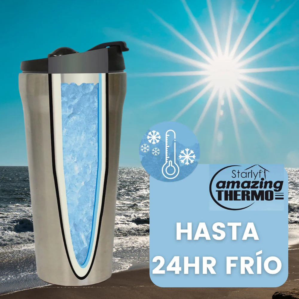 Starlyf Amazing Thermo – Vaso Termo para Bebidas Frías y Calientes