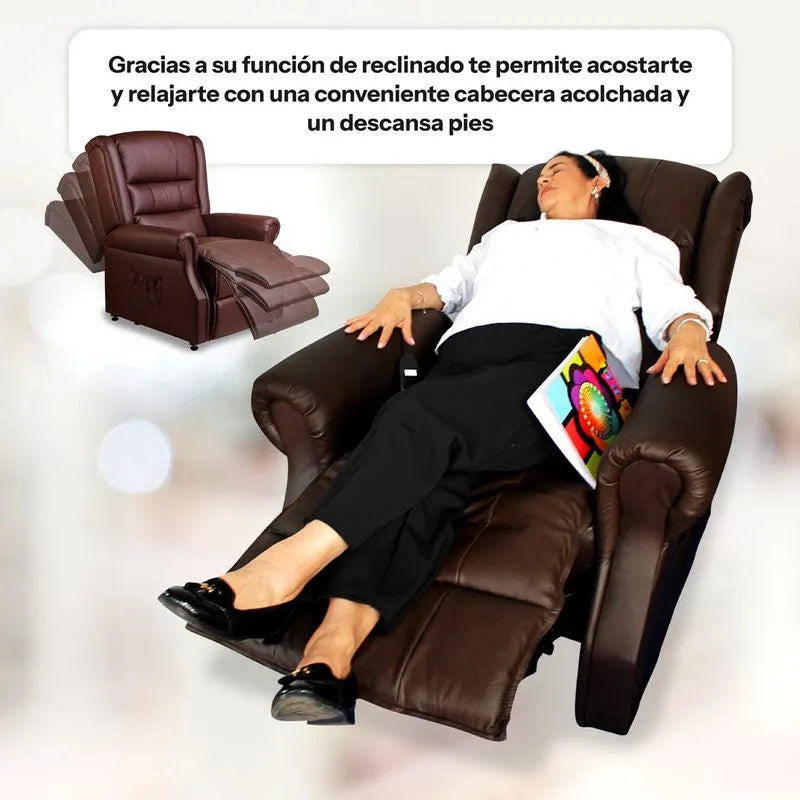 Sillón elevador, masajeador y reclinable - Stand up seat Deluxe