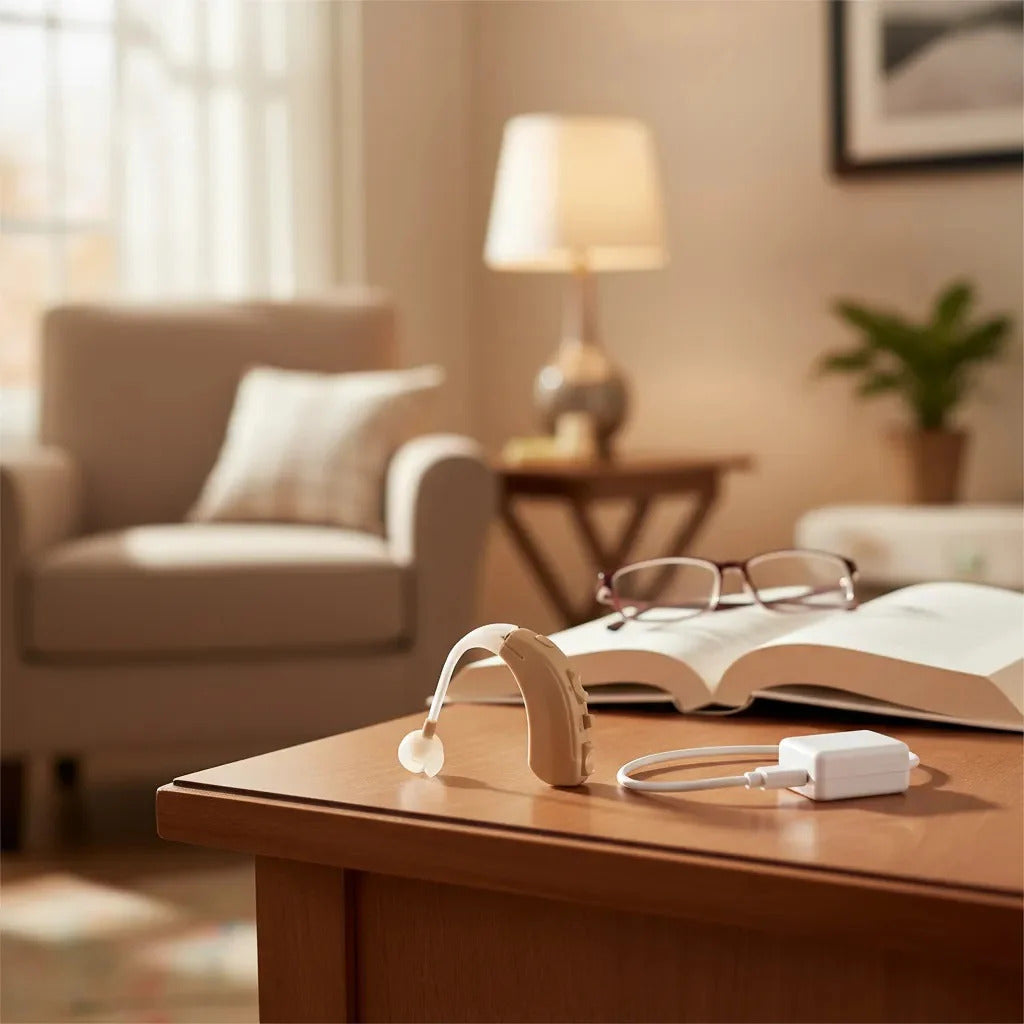 Power Ear Audífono recargable para oír mejor