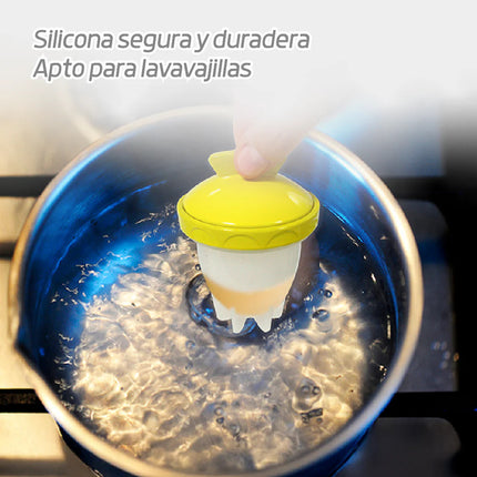 Moldes en silicona para cocinar huevos sin cáscara Set X x 4- Eggciters