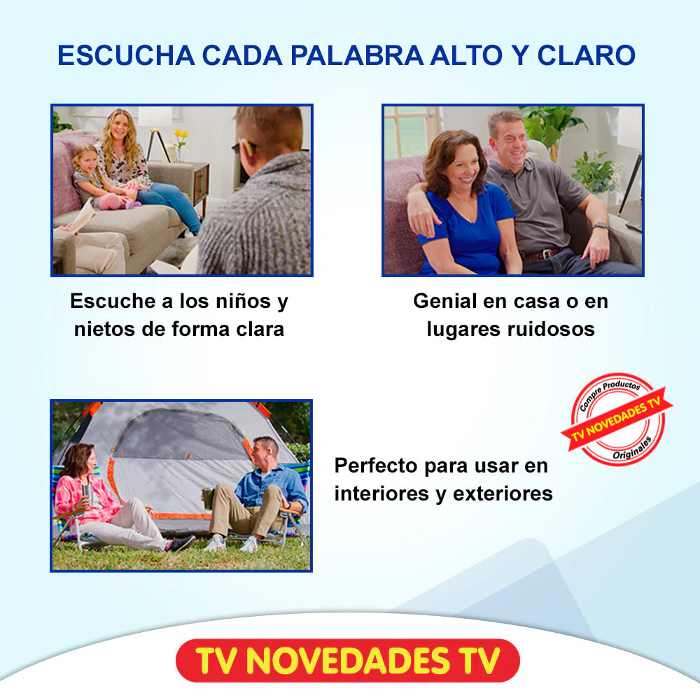 Power Ear Audífono recargable para oír mejor