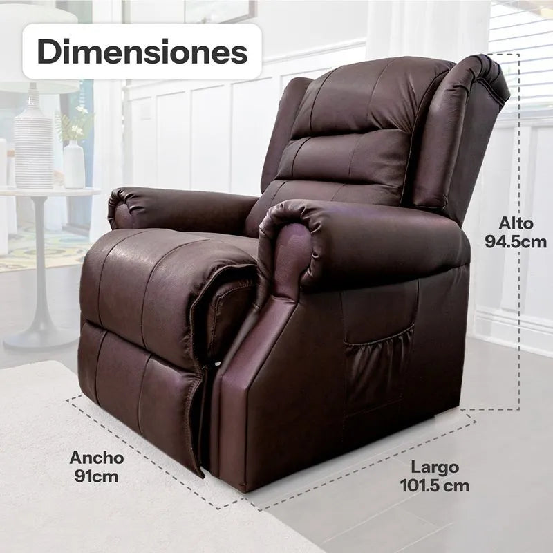 Sillón elevador, masajeador y reclinable - Stand up seat Deluxe