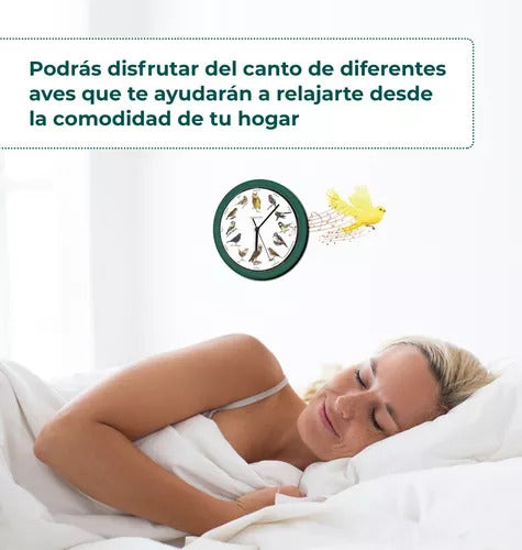 Reloj de pared con sonido de canto de pajaros - Starlyf Birdsong Clock