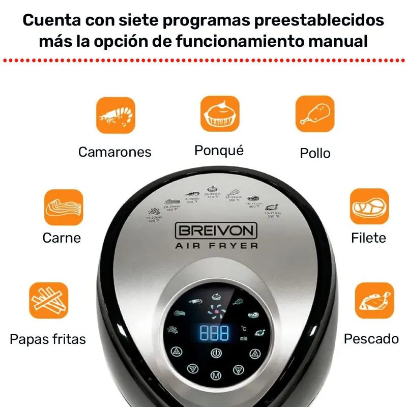 Horno y freidora de aire Breivon Air Fryer