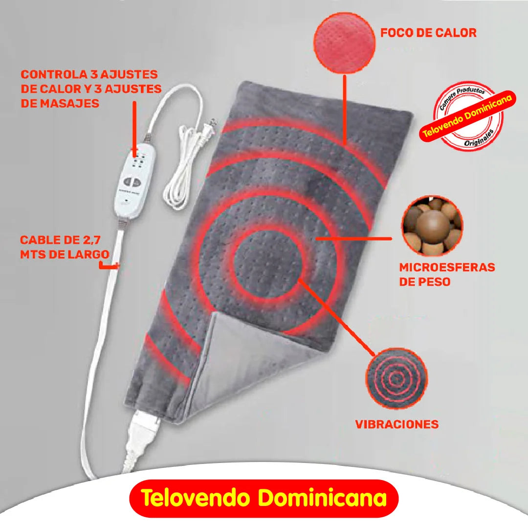 Manta Térmica Vibradora para Aliviar el Dolor Calming Heat