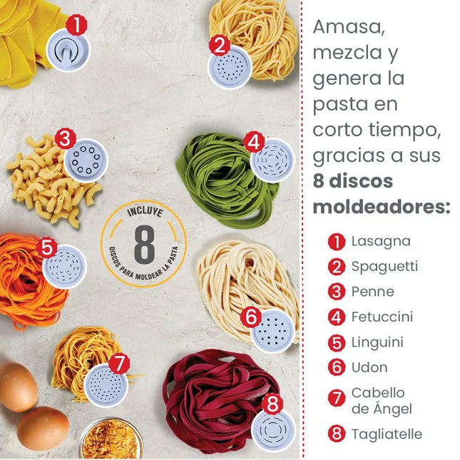 Máquina automática para pastas, postres y jugos - Emeril Pasta & Beyond Deluxe