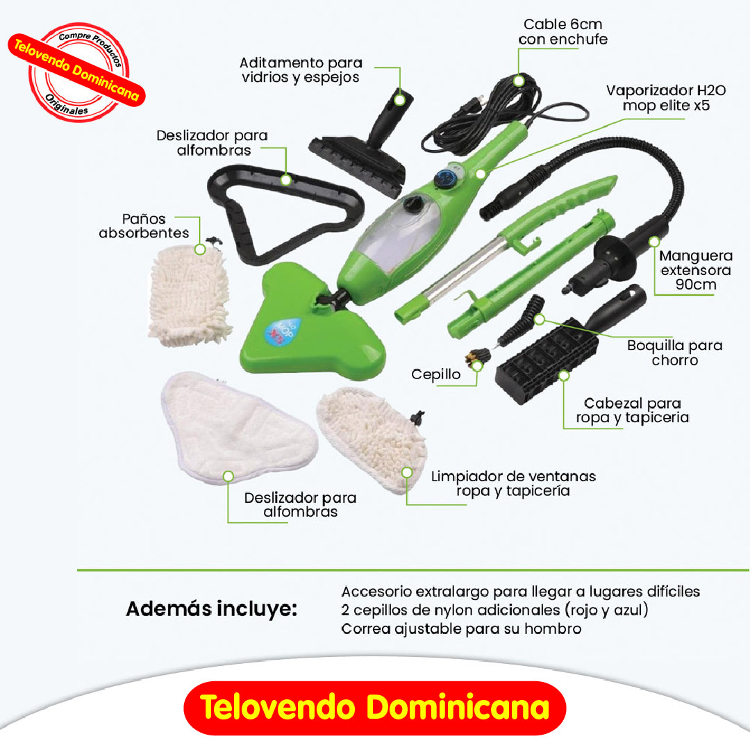 Limpiador a vapor H2O MOP X5