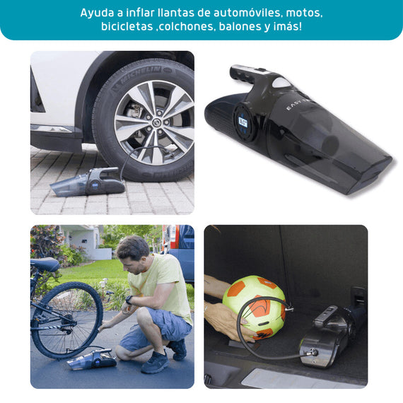 Max Airflow - Aspiradora e infladora 3 en 1 portátil