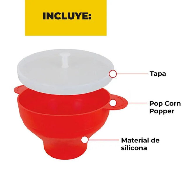 Recipiente para preparar palomitas - Pop Corn Popper