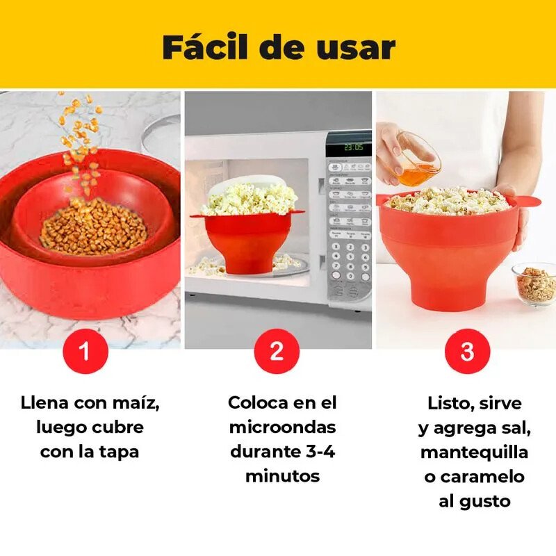 Recipiente para preparar palomitas - Pop Corn Popper