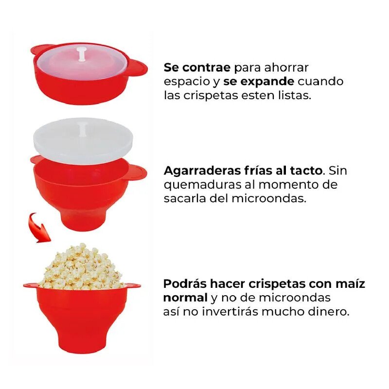 Recipiente para preparar palomitas - Pop Corn Popper