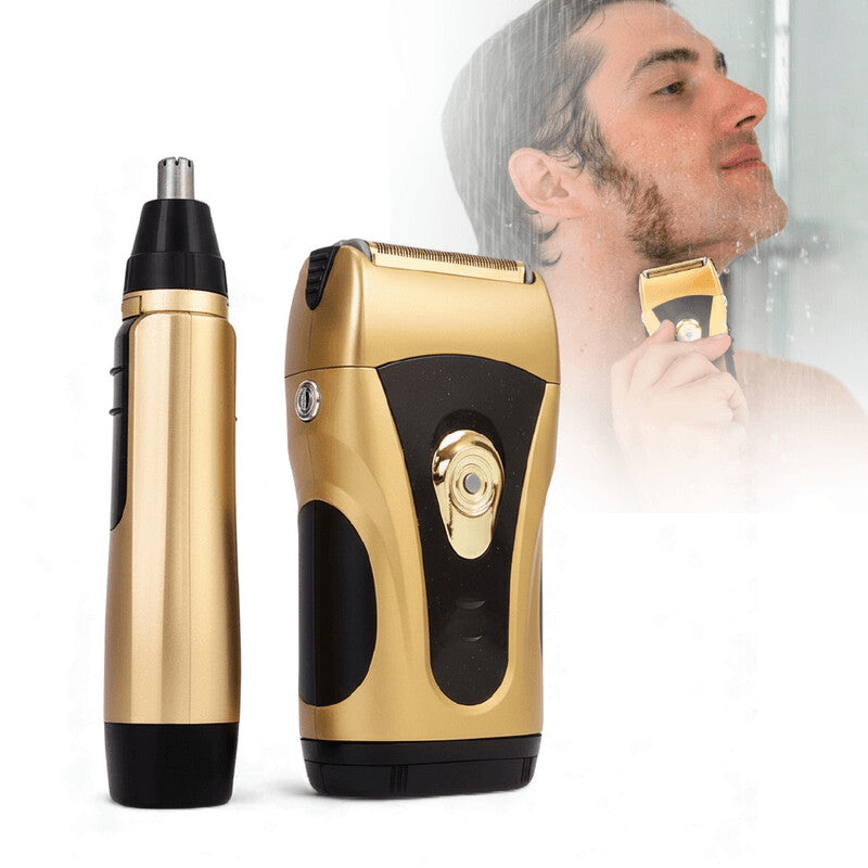 Afeitadora Eléctrica para Barba Densa - Power Touch Gold Edition