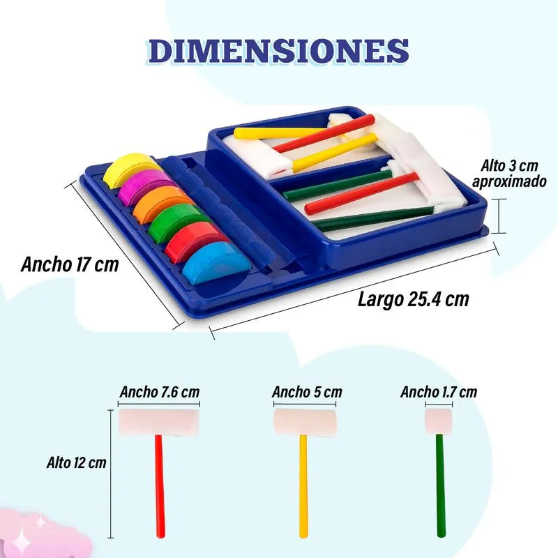Juego de pinturas de colores lavable - Rainbow Art