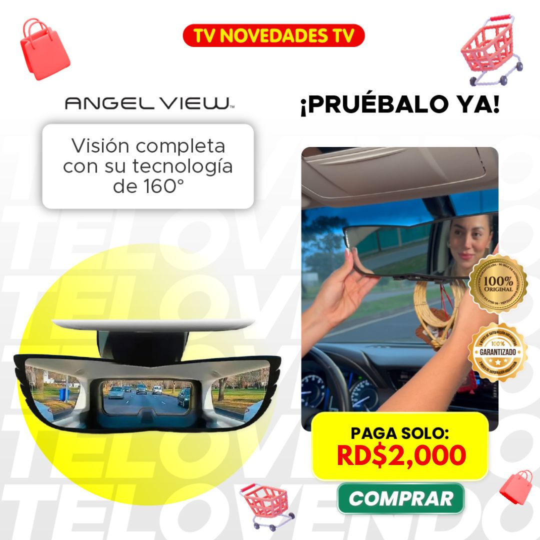 Espejo Retrovisor Panorámico De 160° De Amplitud - Angel View
