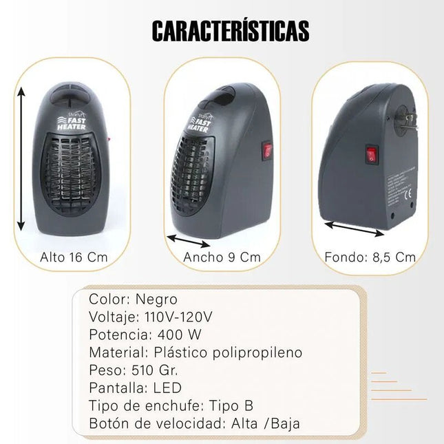 Calentador personal eléctrico portátil - Starlyf Fast Heater
