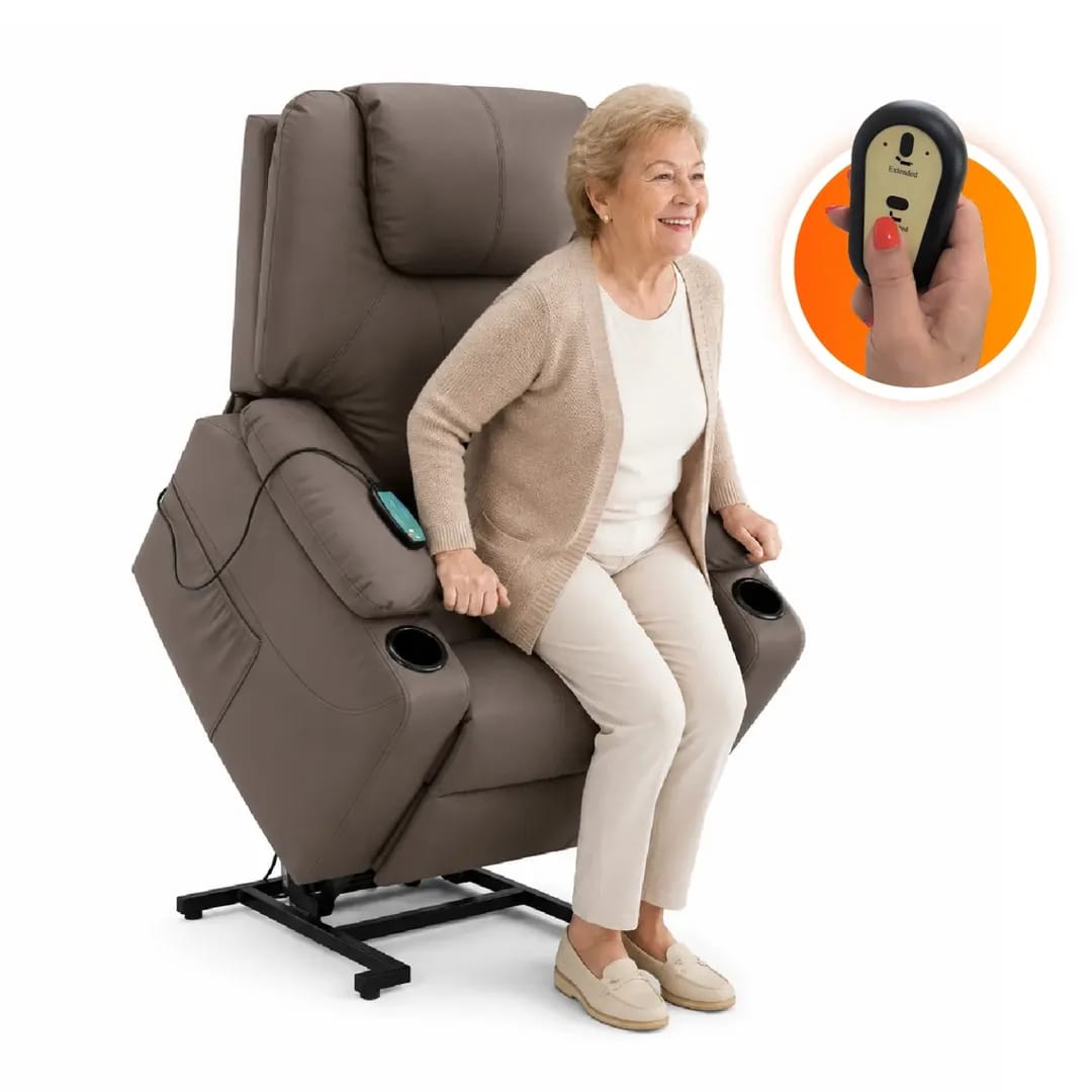 Sillón elevador, masajeador y reclinable Royal