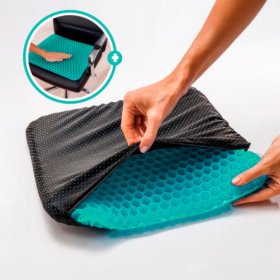 Soft Sitter - Cojín de asiento ergonómico y flexible con funda