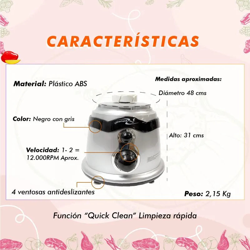 Multiprocesador de alimentos - Ultramaxx Pro