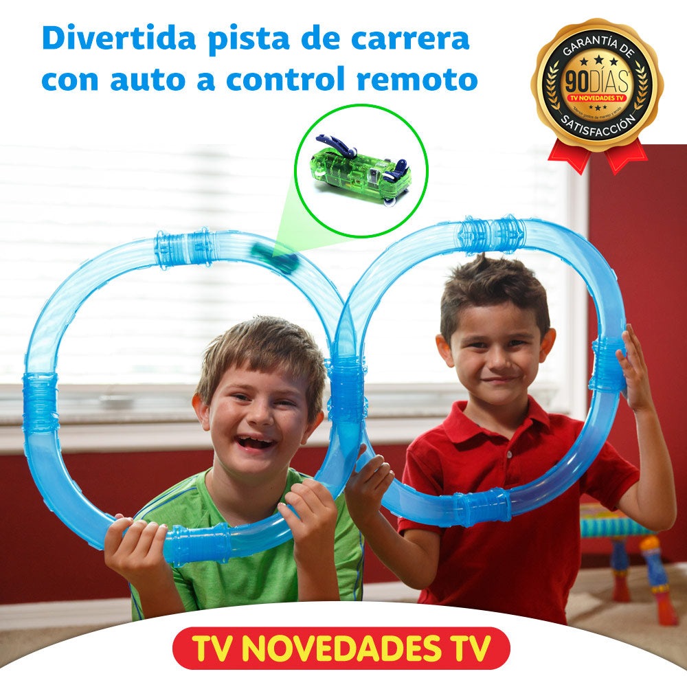 Pista de carros de carrera Zipes Speed Pipes Car