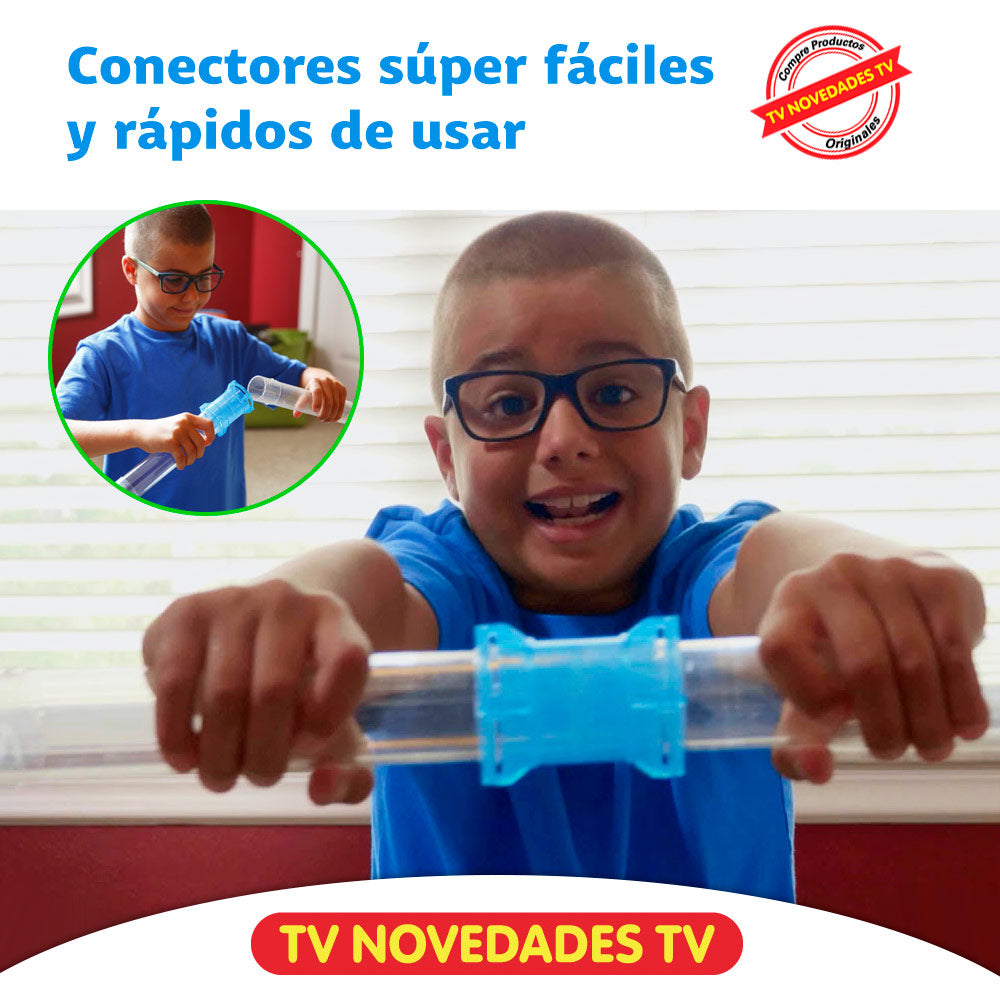 Pista de carros de carrera Zipes Speed Pipes Car