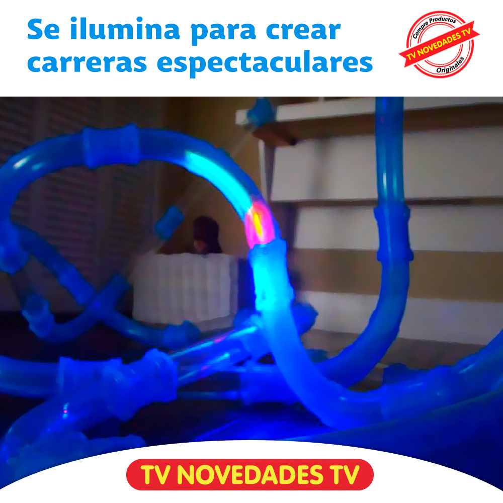 Pista de carros de carrera Zipes Speed Pipes Car