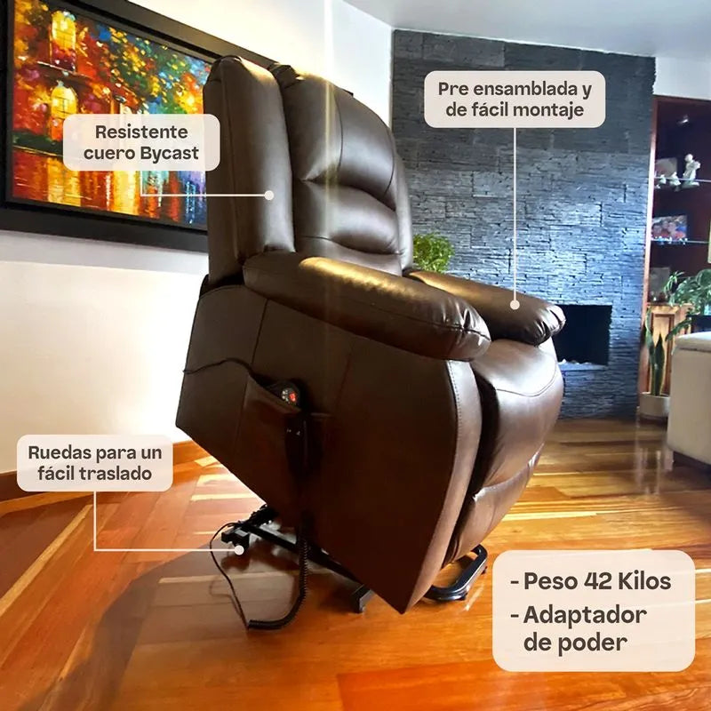 Stand Up Confort - Sillón elevador y reclinable con masajeador