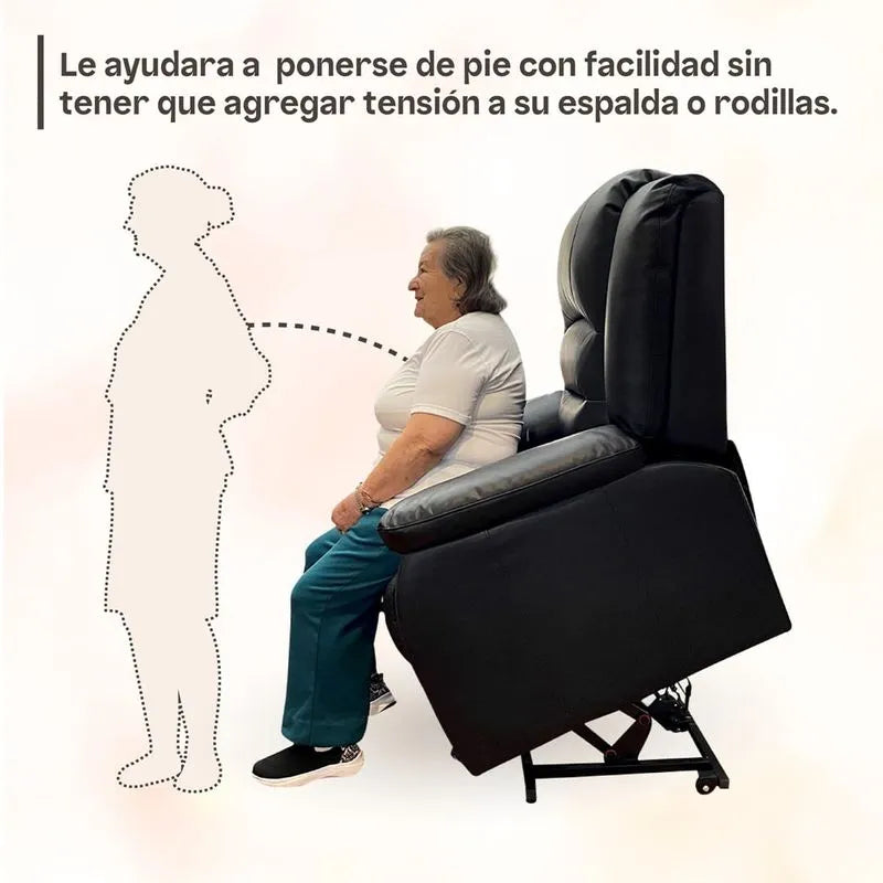 Stand Up Confort - Sillón elevador y reclinable con masajeador