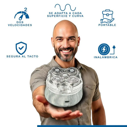 Máquina de afeitar de microprecisión - EZ Silver Head Shaver