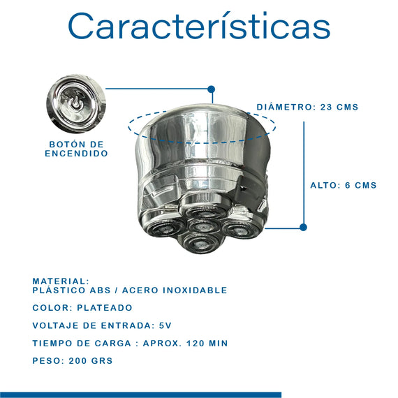 EZ Silver Head Shaver - Máquina de afeitar de microprecisión