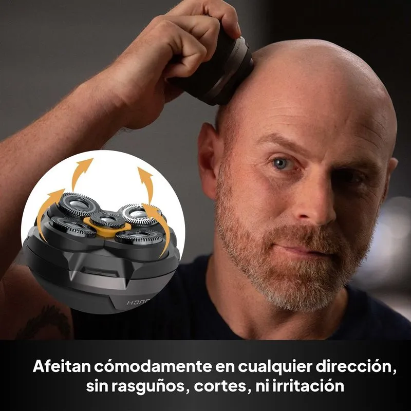 Afeitadora eléctrica inalámbrica para cabeza y cara - Microtouch Titanium Head Shaver