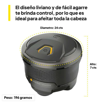 Afeitadora eléctrica inalámbrica para cabeza y cara - Microtouch Titanium Head Shaver