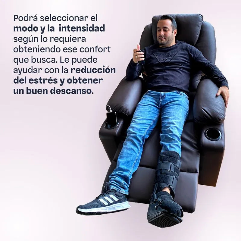 Sillón elevador Ultra - masajeador térmico, reclinable, carga puerto USB tipo C, porta vasos- Stand Up Couch