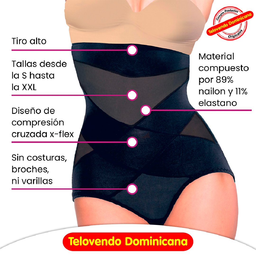 Faja control de abdomen Bellaform con compresión media mujer